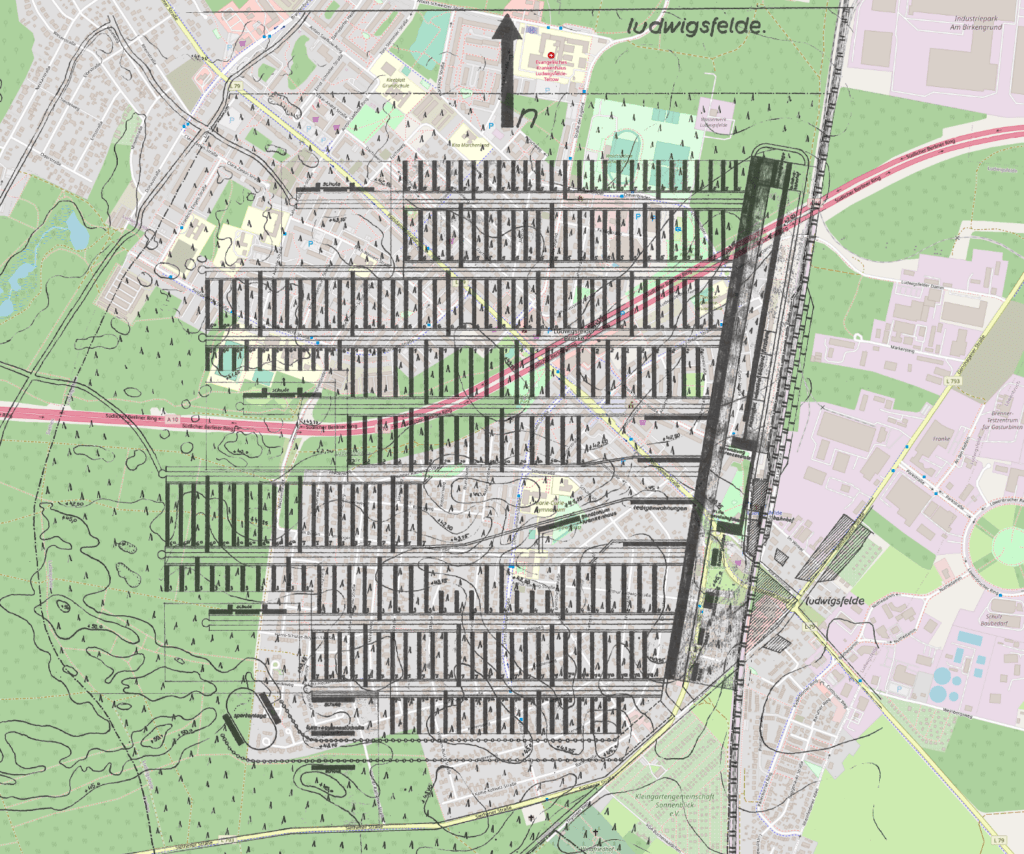 Großsiedlung Ludwigsfelde auf OSM